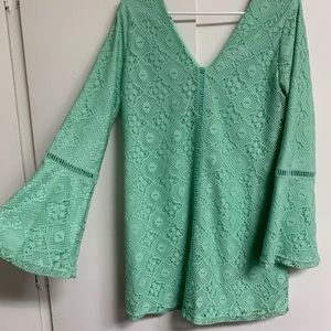 Lace pattern dress